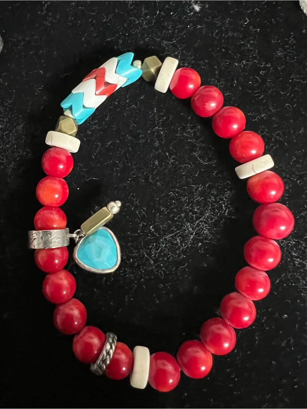 SILPADA sterling silver retired coral necklace and bracelet set